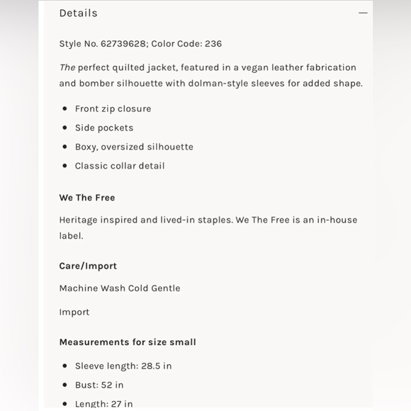 Free People Vegan Leather Dolman Jacket - Picture 5 of 5